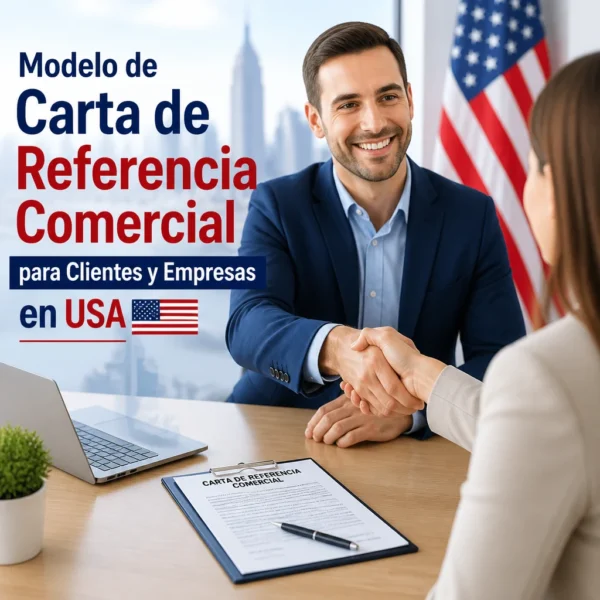 Modelo de Carta de Referencia Comercial para Clientes y Empresas en USA